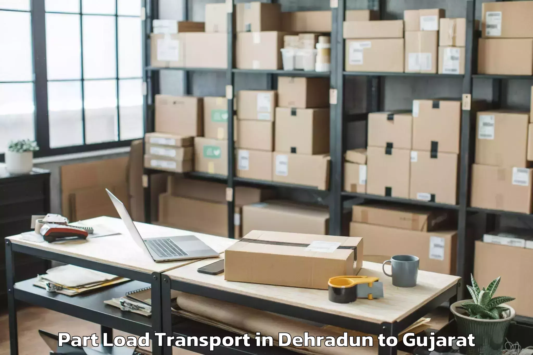 Hassle-Free Dehradun to Damnagar Part Load Transport